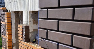 Фасады домов из кирпича в Курганинске: качественная кладка от 1129 рублей