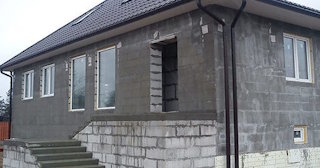 Фасад из газобетона для дома в Курганинске - Строй-Кгн, качественная отделка от 2053 руб.